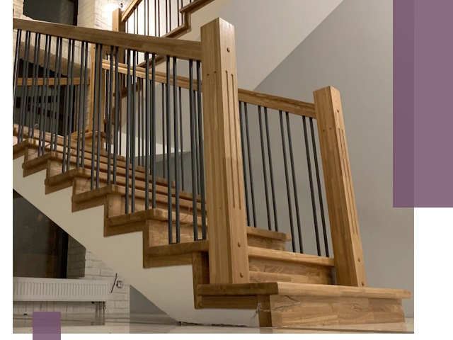 Реставрация деревянных и металлических лестниц в Белове