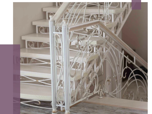 Изготовление кованых лестниц на заказ в Белове от 92302 руб. | ПРОЛЁТ-Блв