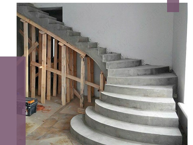 Изготовление бетонных лестниц под ключ в Белове от 21175 руб. | ПРОЛЁТ-Блв