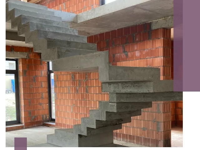 Изготовление бетонных лестниц под ключ в Белове