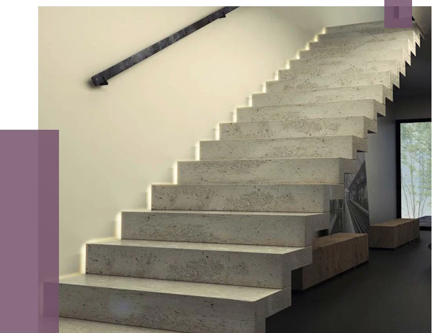 Облицовка бетонных лестниц в Белове от 4887 руб/м2 
