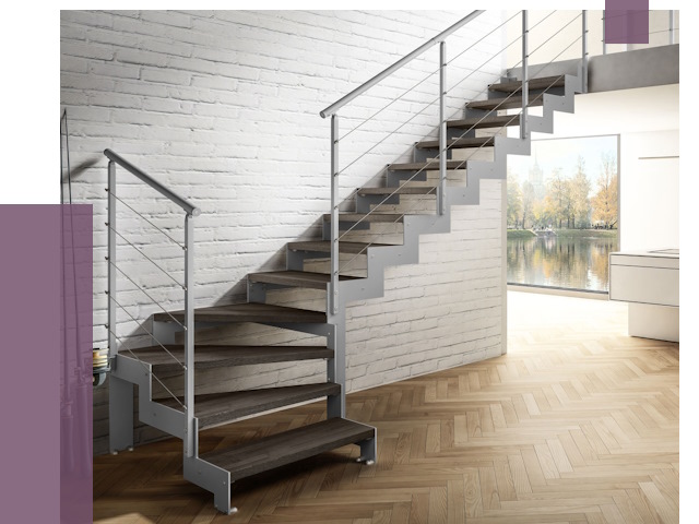 Г-образные лестницы под ключ в Белове от 39364 руб. | ПРОЛЁТ-Блв