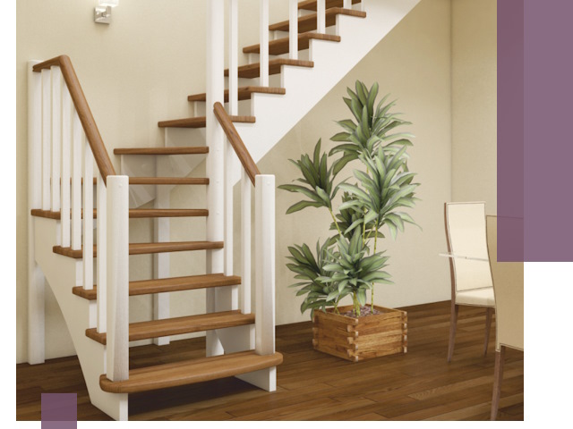 Г-образные лестницы под ключ в Белове — изготовление и монтаж