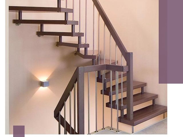 Изготовление лестниц на больцах в Белове под ключ