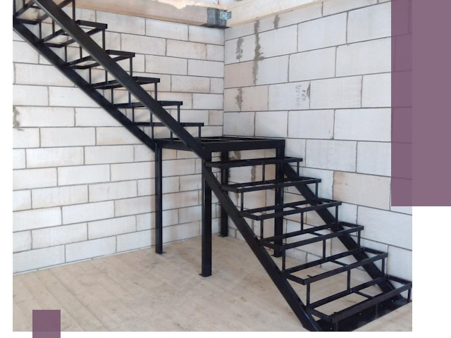 Лестницы на металлокаркасе под ключ в Белове — изготовление и монтаж