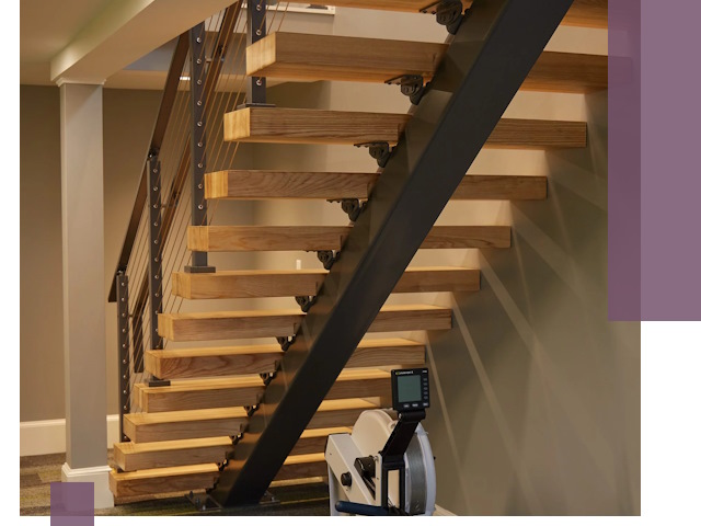 Лестницы на монокосоурах под ключ в Белове - изготовление и монтаж