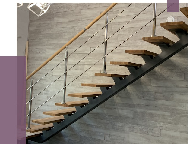 Изготовление лестниц на монокосоуре в Белове от 80900 руб. 