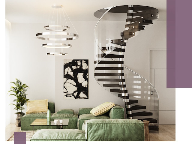 Лестницы для двухуровневой квартиры в Белове — изготовление и монтаж