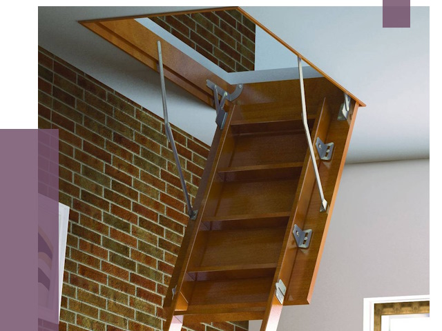 Установка чердачной лестницы в Белове от 8307 руб. | ПРОЛЁТ-Блв