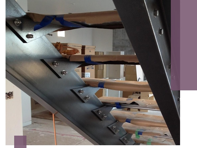 Усиление лестничных конструкций и усиление опор в Белове