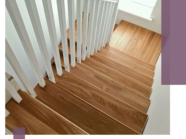 Лестницы из бука в Белове: изготовление, монтаж и демонтаж