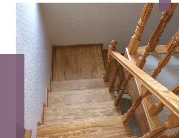 Сосновые лестницы в Белове под ключ от 8579 руб.  | ПРОЛЁТ-Блв