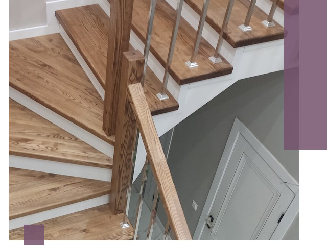 Обшивка металлических лестниц под ключ в Белове