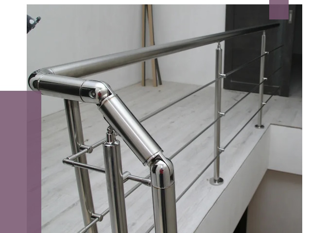 Перила из нержавеющей стали в Белове от 9556 руб. под ключ | ПРОЛЁТ-Блв
