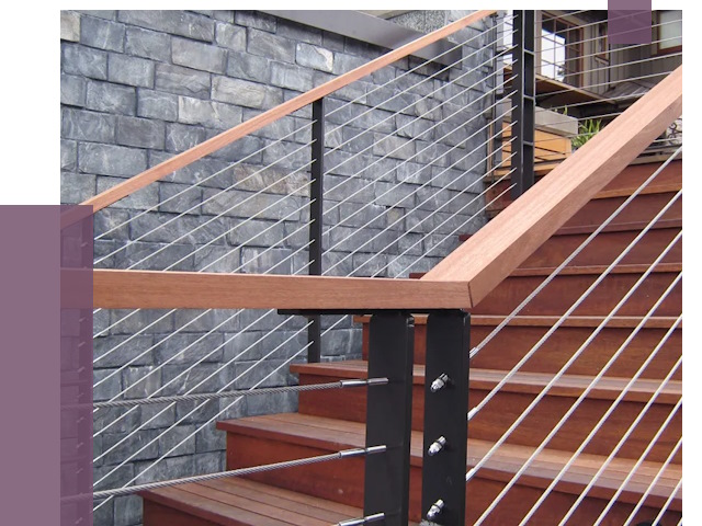 Тросовые перила под ключ в Белове от 8253 руб. 