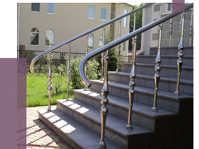 Перила для крыльца в Белове от 11402 руб. — монтаж ПРОЛЁТ-Блв