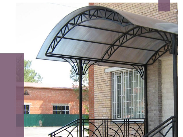 Металлические навесы и козырьки в Белове от 13574 руб.