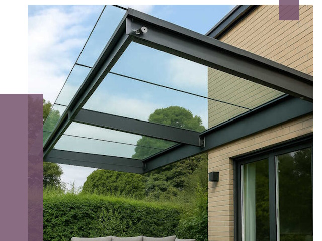 Стеклянные навесы и козырьки в Белове от 13031 руб.