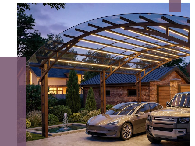 Металлические навесы в Белове от 13465 руб. под ключ — ПРОЛЁТ-Блв