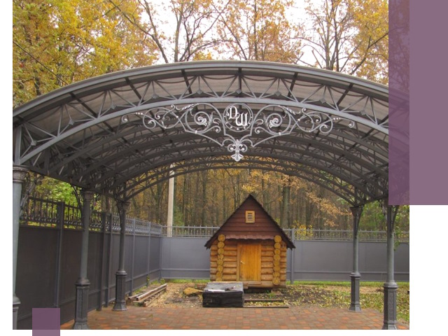 Кованые навесы премиум-класса под заказ в Белове