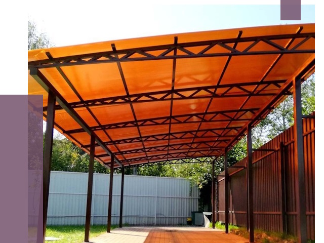 Односкатные навесы под ключ в Белове от 13954 руб. 