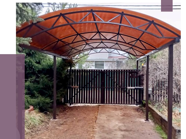 Арочные навесы в Белове от 13519 руб. — изготовление и монтаж | ПРОЛЁТ-Блв