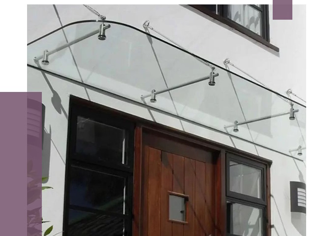 Стеклянные козырьки в Белове от 20089 руб. | ПРОЛЁТ-Блв