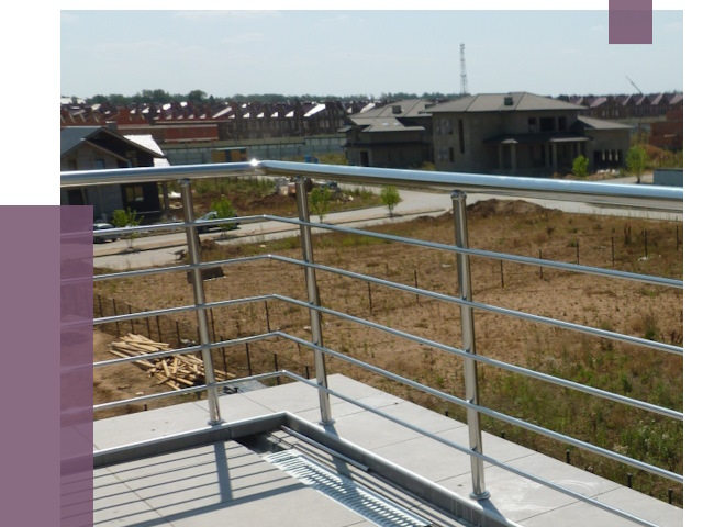 Парапеты из нержавеющей стали в Белове от 8470 руб. за м² | ПРОЛЁТ-Блв