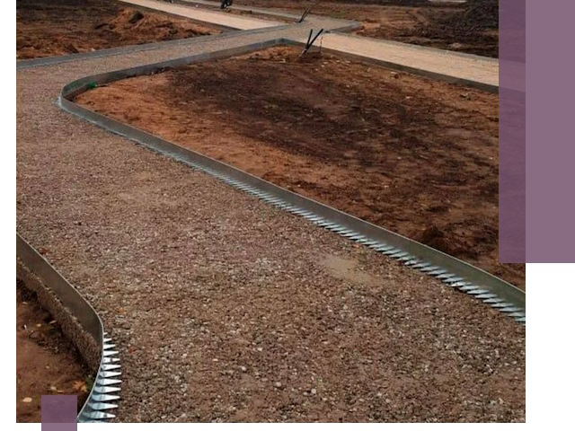 Металлические бордюры под ключ в Белове — изготовление и монтаж