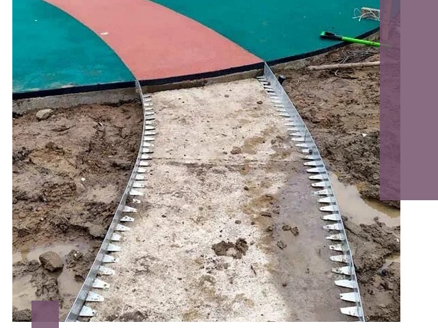 Металлические бордюры для дорожек в Белове — монтаж и изготовление