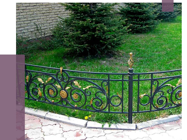Кованые газонные ограждения в Белове от 8090 руб. — ПРОЛЁТ-Блв