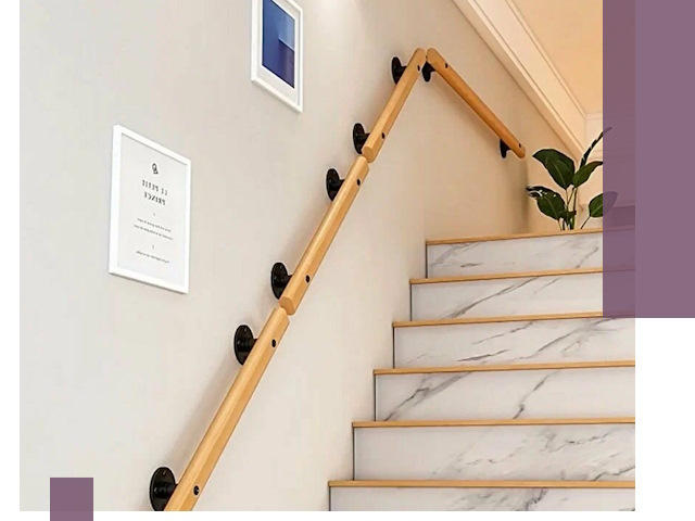 Поручни металлические и деревянные под ключ в Белове